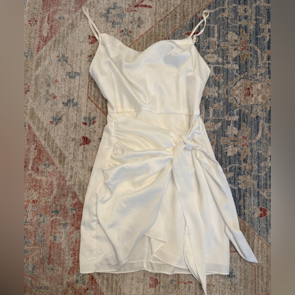 DO+BE White Satin Dress